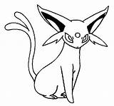 Umbreon Coloring Pages Getcolorings sketch template