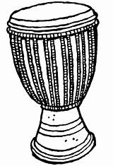Djembe Coloring Drum African Pages sketch template