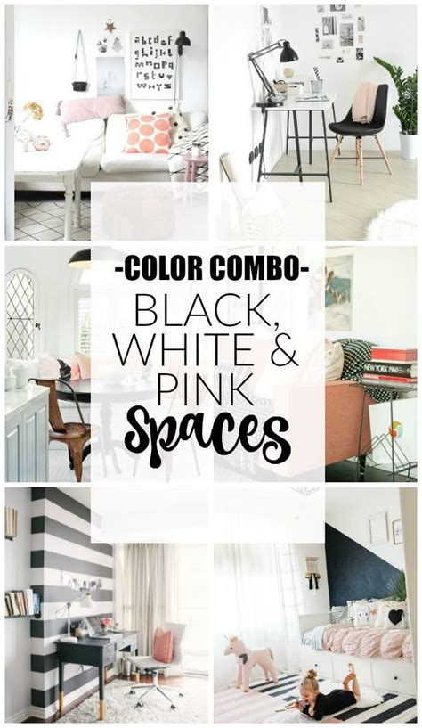 color combo beautiful spaces  inspiration  black white