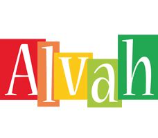 alvah logo  logo generator smoothie summer birthday kiddo colors style