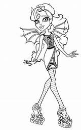 Coloring Monster High Pages Rochelle Goyle Popular sketch template