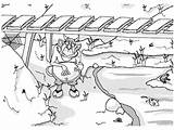 Bridge Troll Coloring Under Billy Pages Goat Waiting sketch template