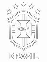 Coloring Pages Brazil Logo Brazilian Football Getcolorings Fo Color sketch template