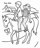 Coloring Horse Pages Kids Horses Printable sketch template