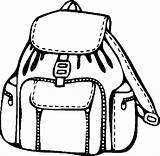 Backpack Coloring Pages School Models Tocolor Color Backpacks Sheets Pencil Contain Book Back Kids Print Template Button Through sketch template
