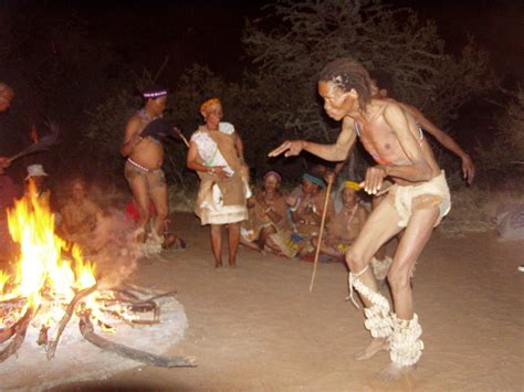 Kalahari San People Traditionally Called Bushmen These