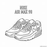 Coloring Trainers Kicks Finish sketch template