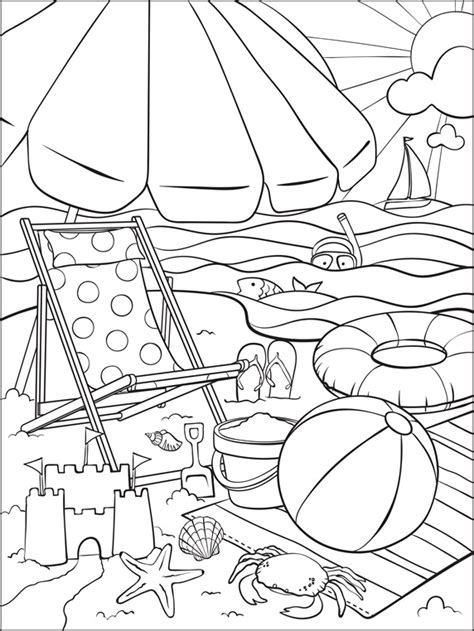 printable beach coloring pages  kids coolbkids sketch coloring
