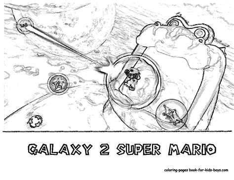 wii super mario galaxy  coloring pages disney coloring pages