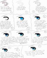 Anime Eyes Coloring Drawing Manga sketch template