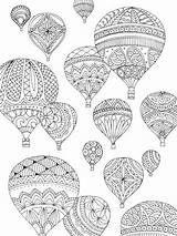 Coloring Pages Mandala Air Hot Adult Mandalas Balloon Balloons Para Erwachsene Ausmalbilder Für Colouring Sheets Colorear Adults Preston Doodle Zum sketch template