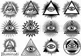 Eye Seeing Illuminati Vector Drawing Masonic Symbols Sign Paintingvalley Getdrawings sketch template