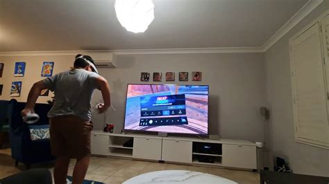 jake playing beat saber  oculus quest   chromecast ultra  tv jc funland youtube