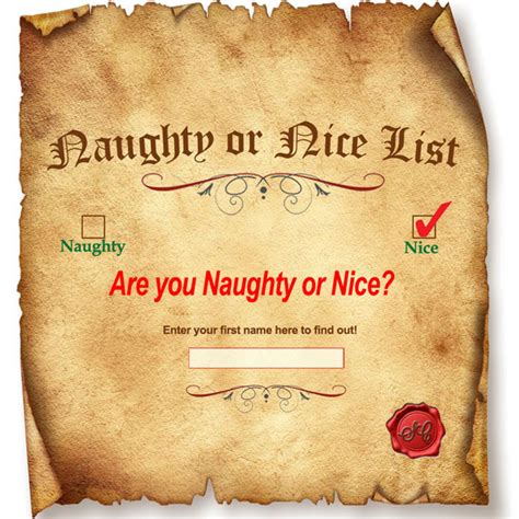 Santa S Naughty Or Nice List 2022 The North Pole Times