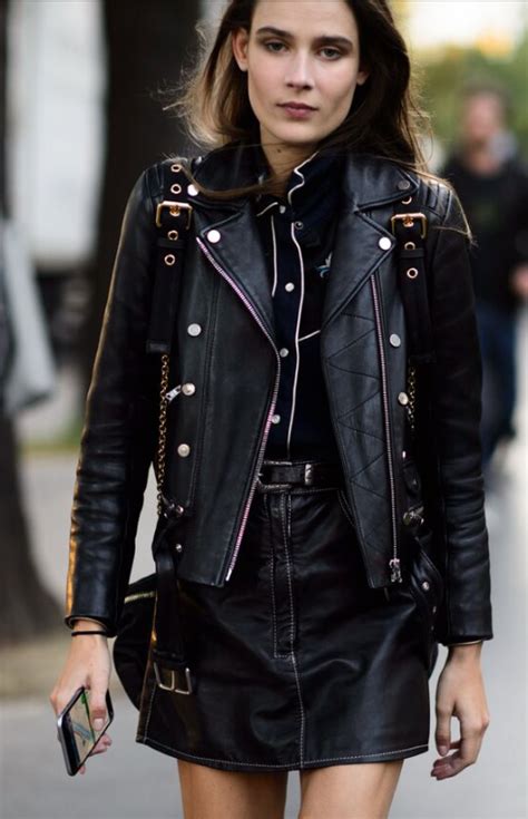leather  leather  images street style spring  fashion paris fashion week