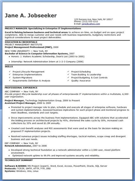 entry level  project manager resume project manager resume manager