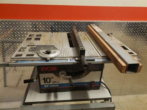 Ryobi 10″ Bt 2500 Benchtop Table Saw With Stand Chicago Hvac Tools