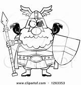 Odin Clipart Chubby Spear Mad Illustration Cartoon Shield Royalty Thoman Cory Vector 2021 sketch template