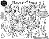 Recortables Munecas Paperthinpersonas Coloring Violins Personas Marisole Susaeta Papiroflexia Lolitas sketch template