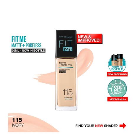 buy maybelline fit  matte poreless spf  foundation  ivory ml   special price