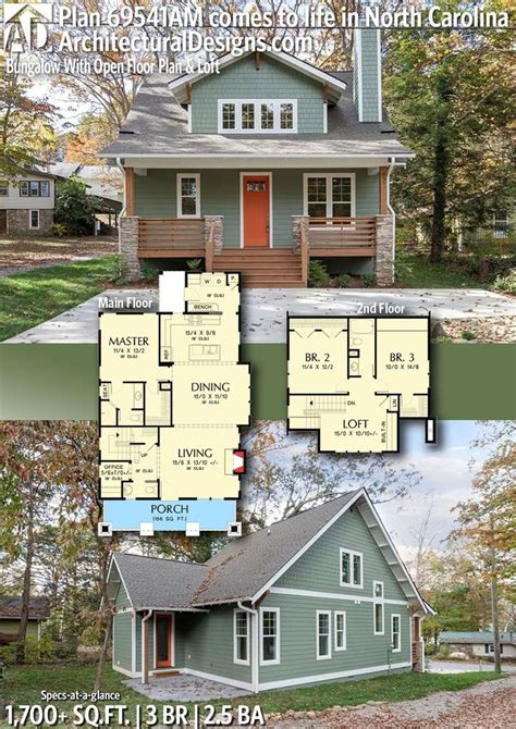 plan  bungalow  open floor plan loft   bungalow house plans  house