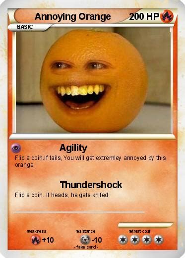 pokemon annoying orange   agility  pokemon card
