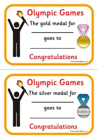 olympic games event printables