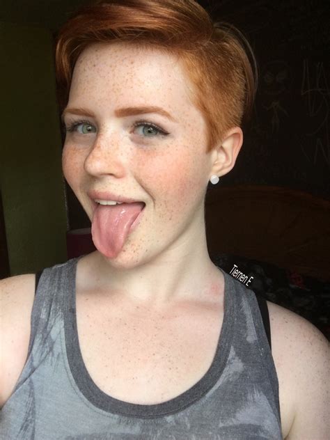 red head with long tongue myconfinedspace