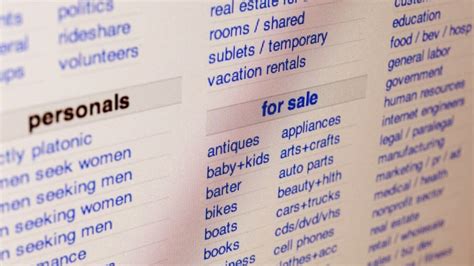Craigslist Removes Personal Ads After Trafficking Act