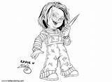 Chucky Coloring Pages Printable Ink Template Bettercoloring sketch template