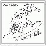 Jerry Tom Coloring Pages Surfing 94b4 Printable Spike Kids Popular Library Clipart Cartoon Coloringhome sketch template