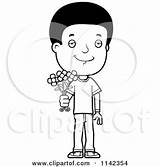Adolescent Teenage Holding Flowers Boy Clipart Cartoon Cory Thoman Outlined Coloring Vector 2021 sketch template