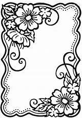 Coloring Pages Borders Border Patterns Adult Printable Paper Leather Wood Craft Stained Burning Glass Flower Flowers Decorative Book Projects Print sketch template