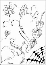 Zentangle Simple Coloring Pages Adult Adults Drawing Claudia Zentangles Color Print Easy Printable Stock Visit Justcolor Choose Board Thanks sketch template