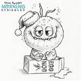 Monsters Drawings Monster Scribbles Morning Ryniak Chris Drawing Cute Patreon Coloring Pages Cartoon Winter Illustration Choose Board Scribble sketch template