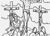 Coloring Pages Jesus Crucified Ideal Getdrawings Printable Getcolorings sketch template