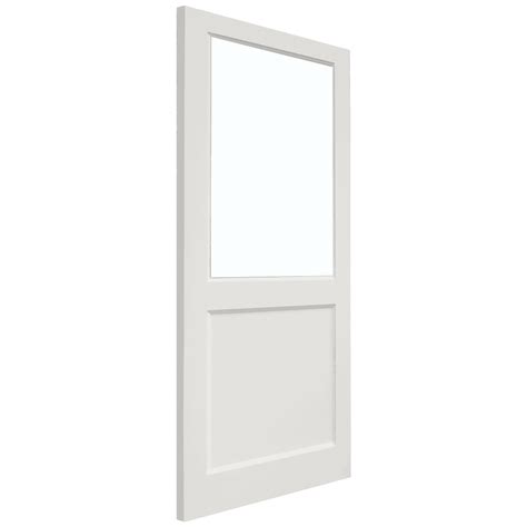 Liberty Doors External White Primed 2xg Clear Glass Door At Leader Doors