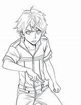 Noragami Yukine Lineart sketch template