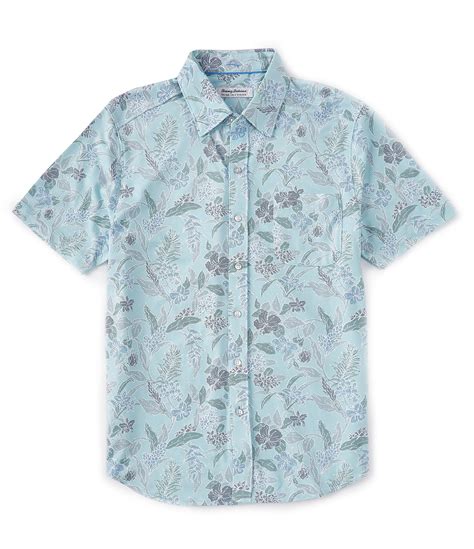 tommy bahama islandzone san lucio aqua isles short sleeve woven shirt