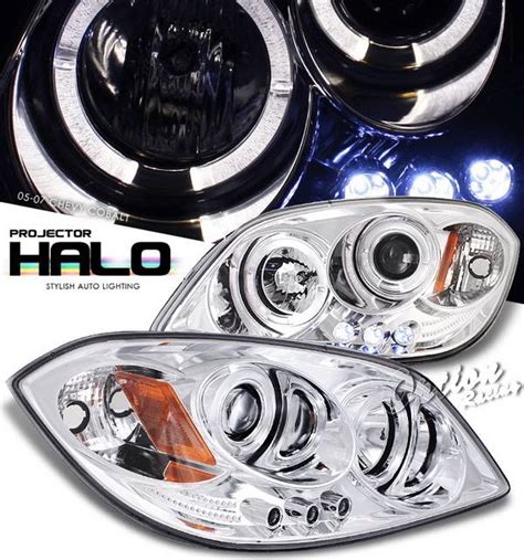 chevrolet cobalt option racing projector headlights chrome  halo