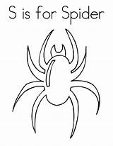 Spider Coloring Pages Outline Printable Kids Print Alphabet 66e1 Animal Color Blank Book Popular sketch template