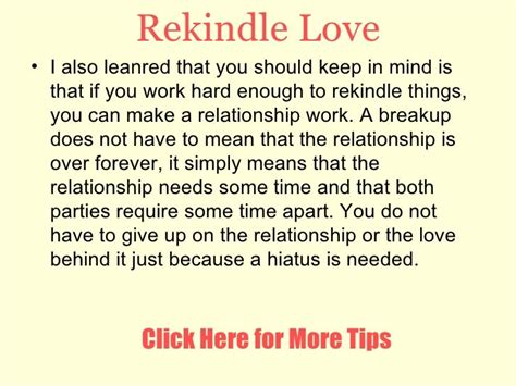 Rekindle Love