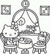 Kitty Hello Coloring Pages Angel Getcolorings sketch template