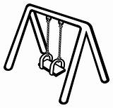 Swing Lineart Clipart Openclipart Line Schaukel Log Into sketch template