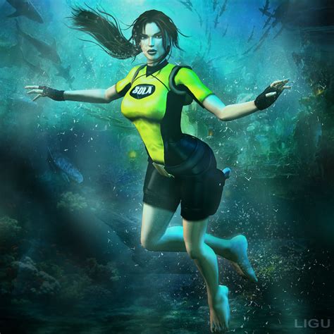 Tomb Raider Underwater By Ligufaca On Deviantart