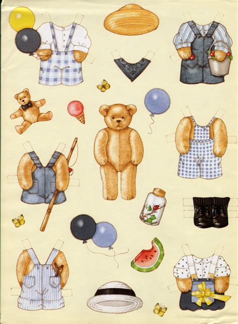 images  paper doll animal  pinterest paper dolls teddy