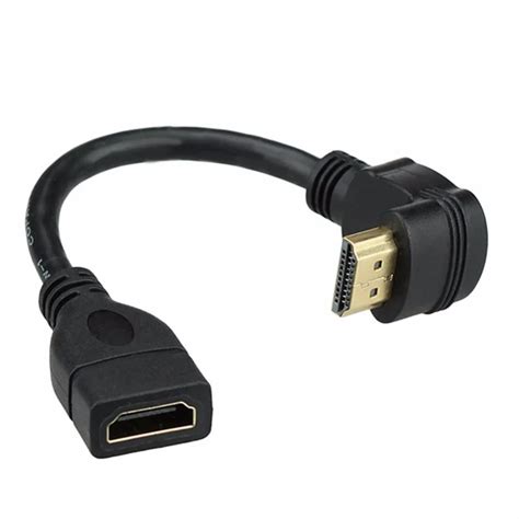 hdmi extension cable high speed  degree angle hdmi male  female extension wire cord