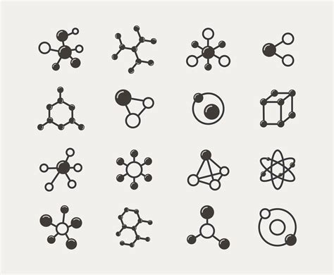 particles molecules icon set vector art graphics freevectorcom