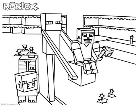 roblox coloring pages minecraft enderman  printable coloring pages