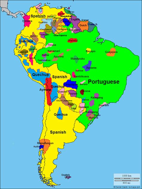 Map Of Languages In Latin America Megustanlosjalapeños